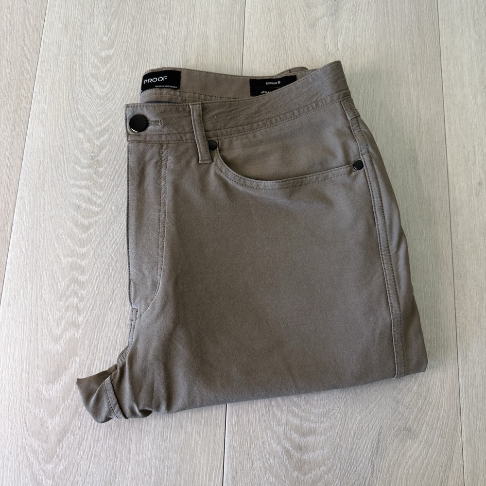 Proof 72 Hour Pants Chino Athletic Merino Wool Blend Huckberry Men's Size 31x32
